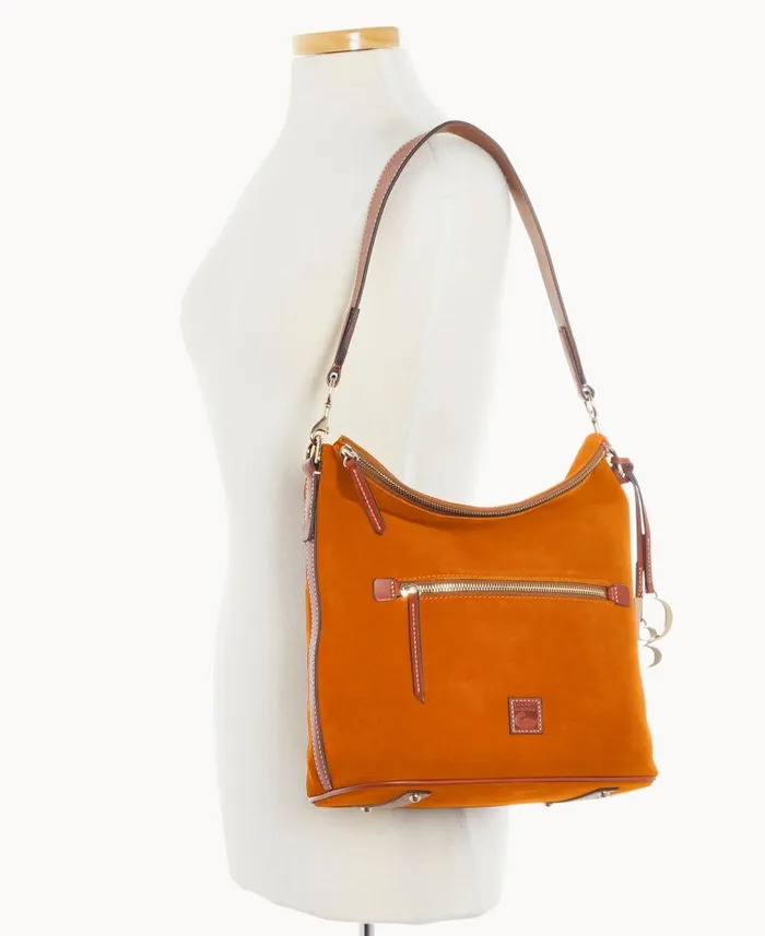 Suede Large Sac Honey Woman Dooney and Bourke Shoulder Bags Suede Large Sac Honey Woman Dooney and Bourke Shoulder Bags