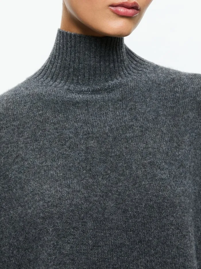 Sweaters Women Alice Olivia Barbra Turtleneck Charcoal Heather