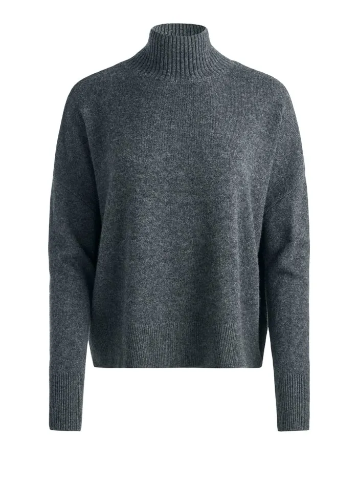 Sweaters Women Alice Olivia Barbra Turtleneck Charcoal Heather
