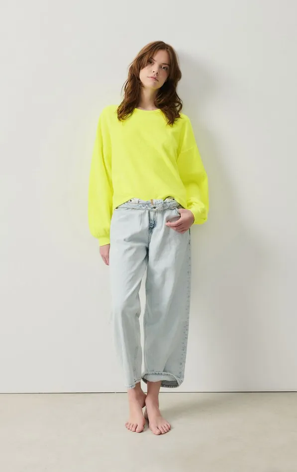Sweatshirt Bobypark Neon Yellow Women American Vintage Sweatshirts Sweatshirt Bobypark Neon Yellow Women American Vintage Sweatshirts