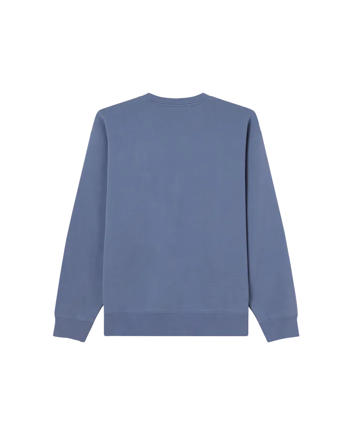 SWEATSHIRTS Men OBEY Clothing EST WORKS EYES CREWNECK Coronet Blue