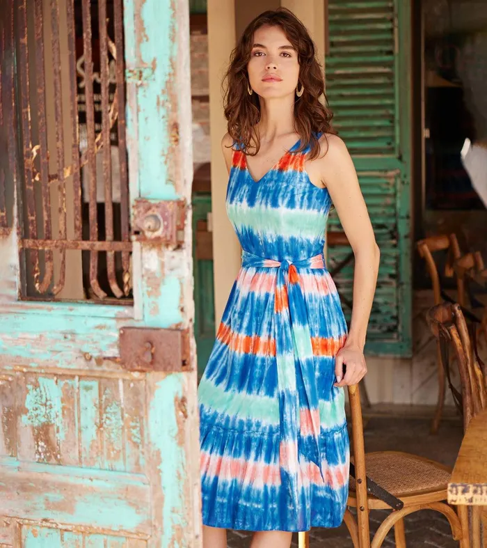 Sydney Midi Dress 8211 Cabana Tie Dye Hatley