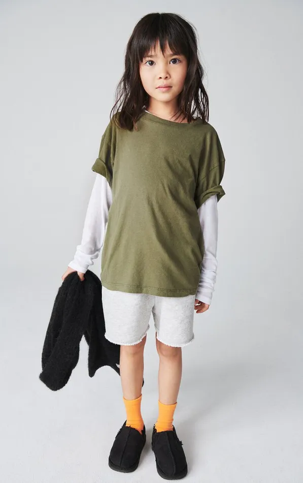 TShirt Gamipy Khaki Vintage Kids American Vintage Short Sleeve TShirts