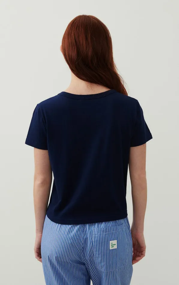 TShirt Gamipy Navy Women American Vintage Short Sleeve TShirts TShirt Gamipy Navy Women American Vintage Short Sleeve TShirts