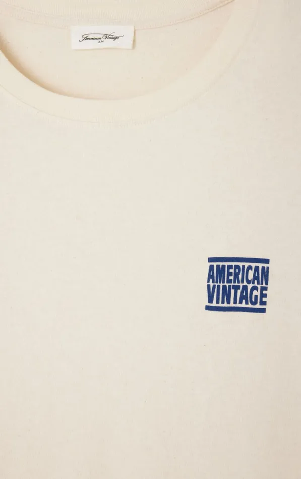 TShirt Ykobow Ecru Men American Vintage Short Sleeve TShirts TShirt Ykobow Ecru Men American Vintage Short Sleeve TShirts