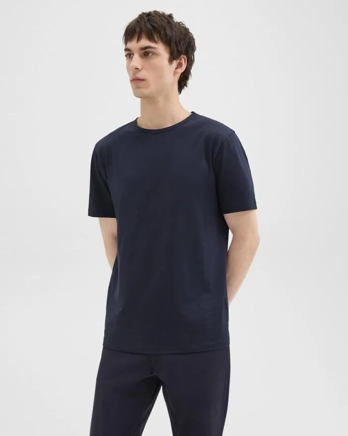 TShirts Polos Men Theory Precise Tee In Pima Cotton Jersey Eclipse TShirts Polos Men Theory Precise Tee In Pima Cotton Jersey Eclipse