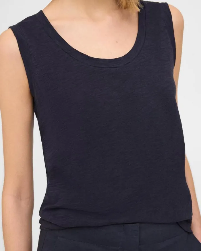 TShirts Tank Tops Women Theory Easy Tank Top In Organic Slub Cotton Concord TShirts Tank Tops Women Theory Easy Tank Top In Organic Slub Cotton Concord