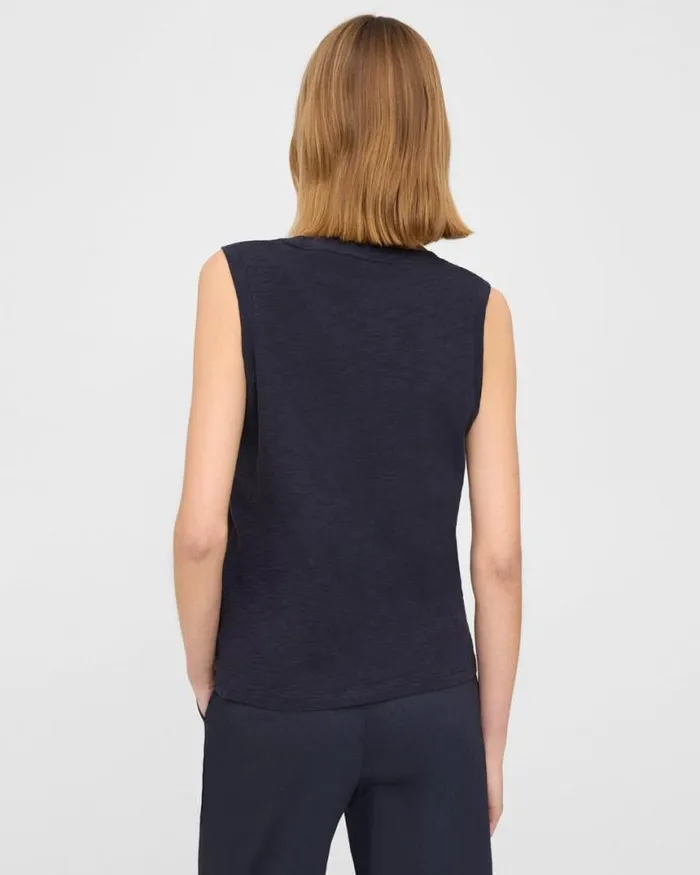 TShirts Tank Tops Women Theory Easy Tank Top In Organic Slub Cotton Concord TShirts Tank Tops Women Theory Easy Tank Top In Organic Slub Cotton Concord