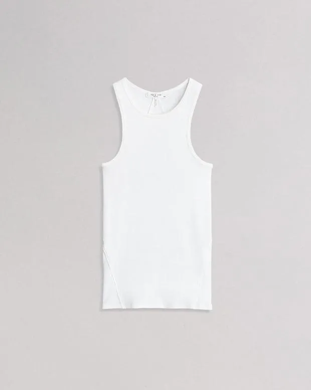 TShirts Women Rag and Bone The Essential Rib Tank White
