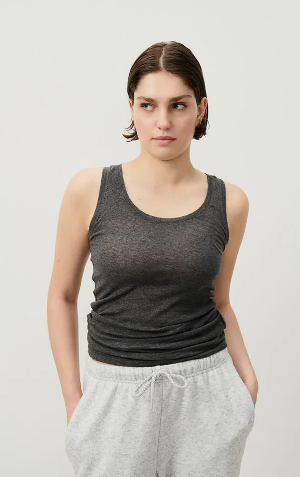 Tank Top Massachusetts Melange Charcoal Women American Vintage Tops and Tanktops Tank Top Massachusetts Melange Charcoal Women American Vintage Tops and Tanktops