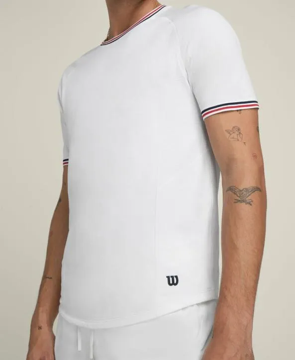 Tanks and TShirts Men Wilson Court Performance Crew Bright White Tanks and TShirts Men Wilson Court Performance Crew Bright White