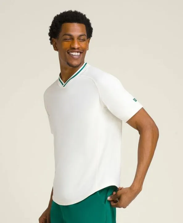 Tanks and TShirts Men Wilson Newport Performance VNeck Tee Sandrift Tanks and TShirts Men Wilson Newport Performance VNeck Tee Sandrift