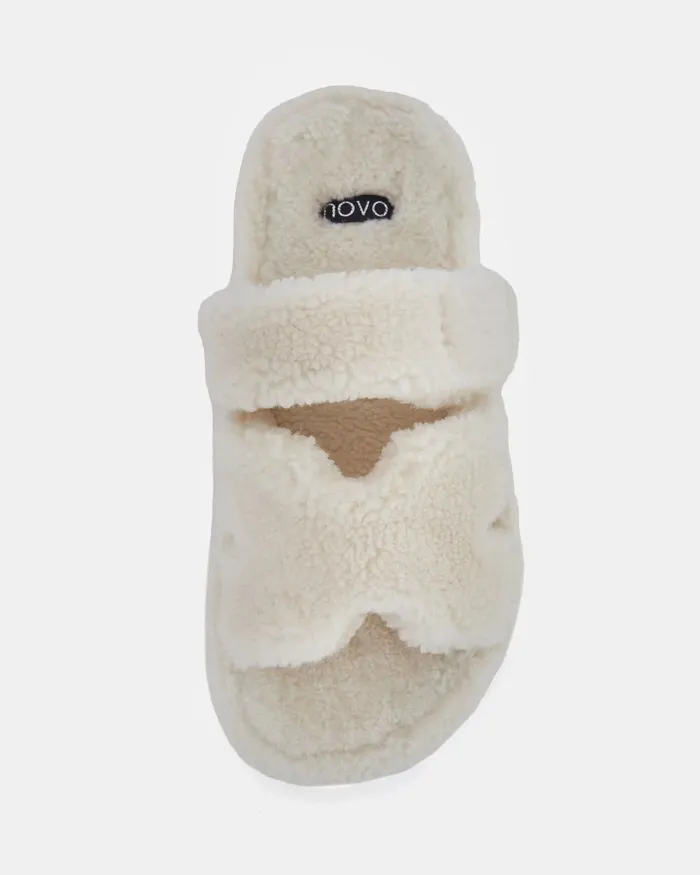TATUM SLIPPER BEIGE Slippers Slippers NOVO Shoes Women