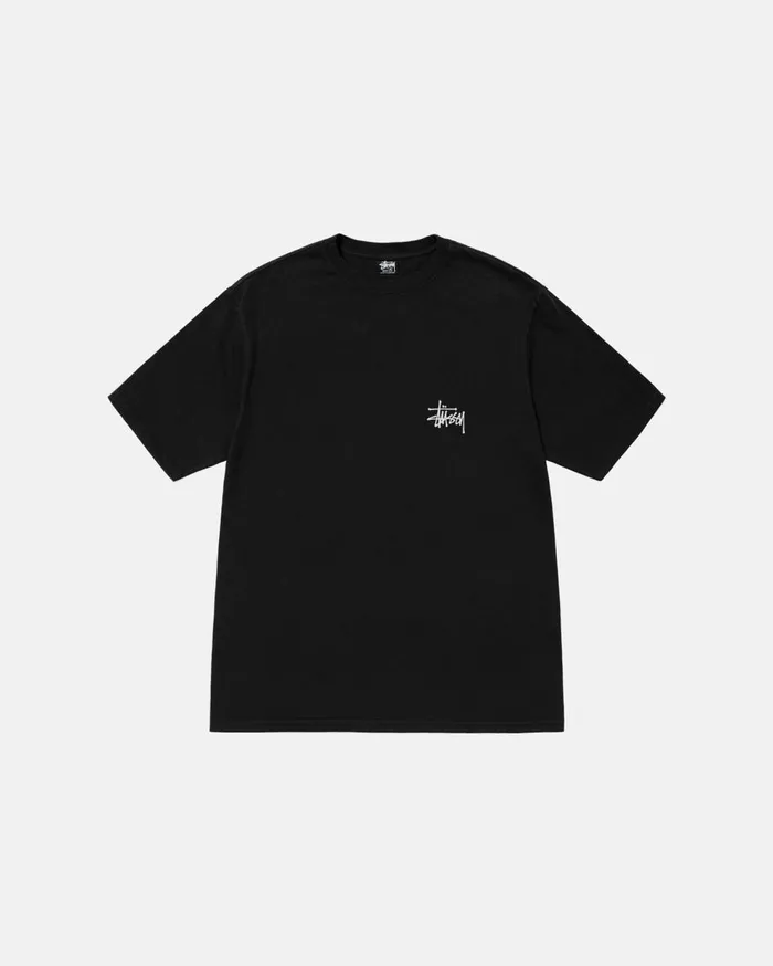 Tees MenWomen Stussy CALIFORNIA GROWN TEE PIGMENT DYED Black