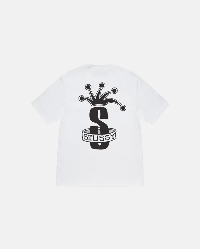 Tees MenWomen Stussy CROWN BAND TEE White