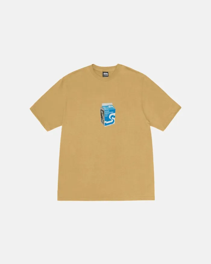 Tees MenWomen Stussy MILK TEE Curry