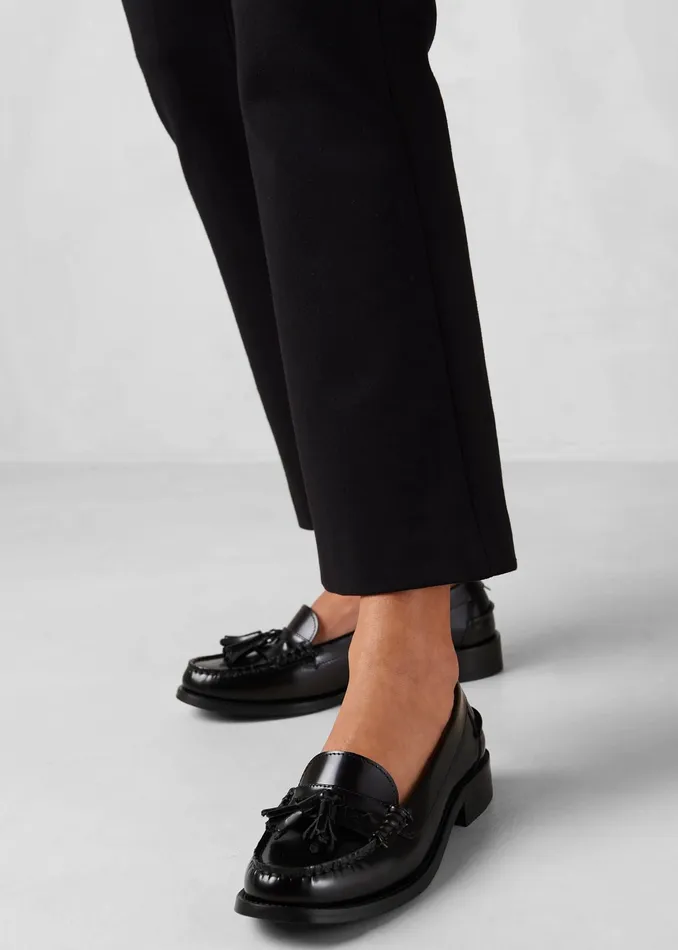 The Frankie Shop Alohas Terrane Leather Loafers 8211 Black 8211 Women