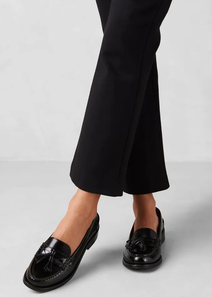 The Frankie Shop Alohas Terrane Leather Loafers 8211 Black 8211 Women