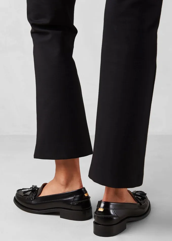 The Frankie Shop Alohas Terrane Leather Loafers 8211 Black 8211 Women