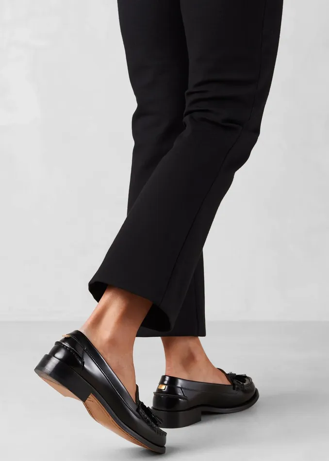 The Frankie Shop Alohas Terrane Leather Loafers 8211 Black 8211 Women