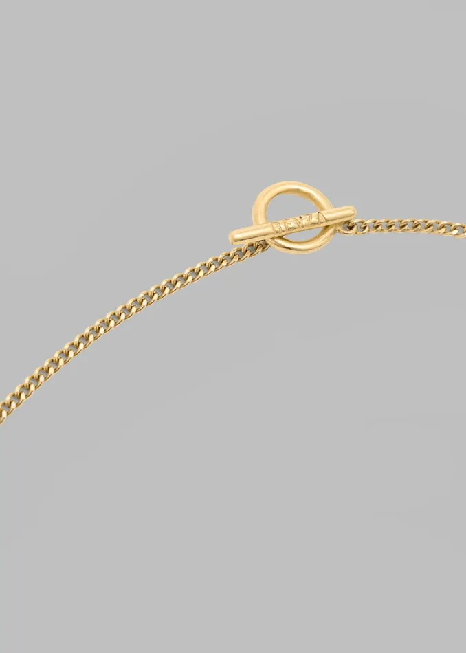 The Frankie Shop Bevza Flat Spikelet Pendant 8211 Gold 8211 Women