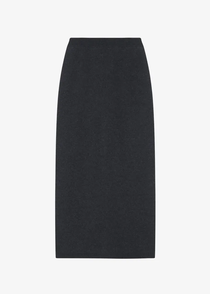 The Frankie Shop Bottoms Bellamy Wool Skirt 8211 Charcoal 8211 Women