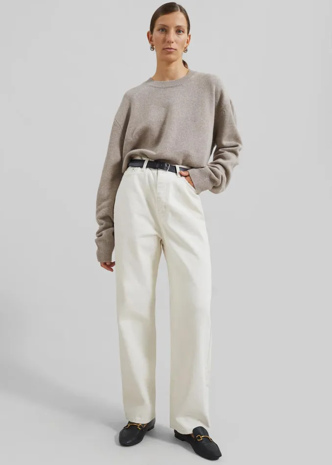 The Frankie Shop Bottoms Bexley Jeans 8211 Cream 8211 Women
