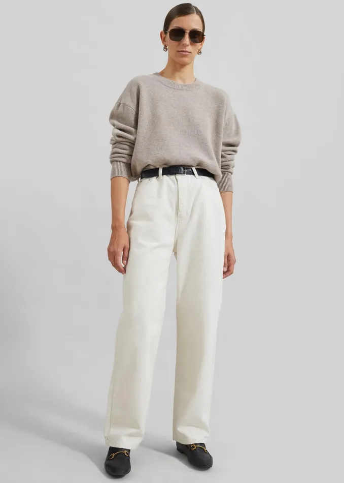 The Frankie Shop Bottoms Bexley Jeans 8211 Cream 8211 Women