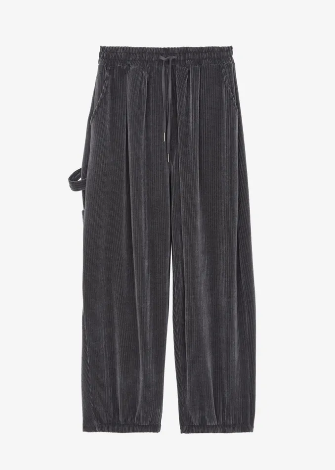The Frankie Shop Bottoms Declan Corduroy Pants 8211 Charcoal 8211 Men