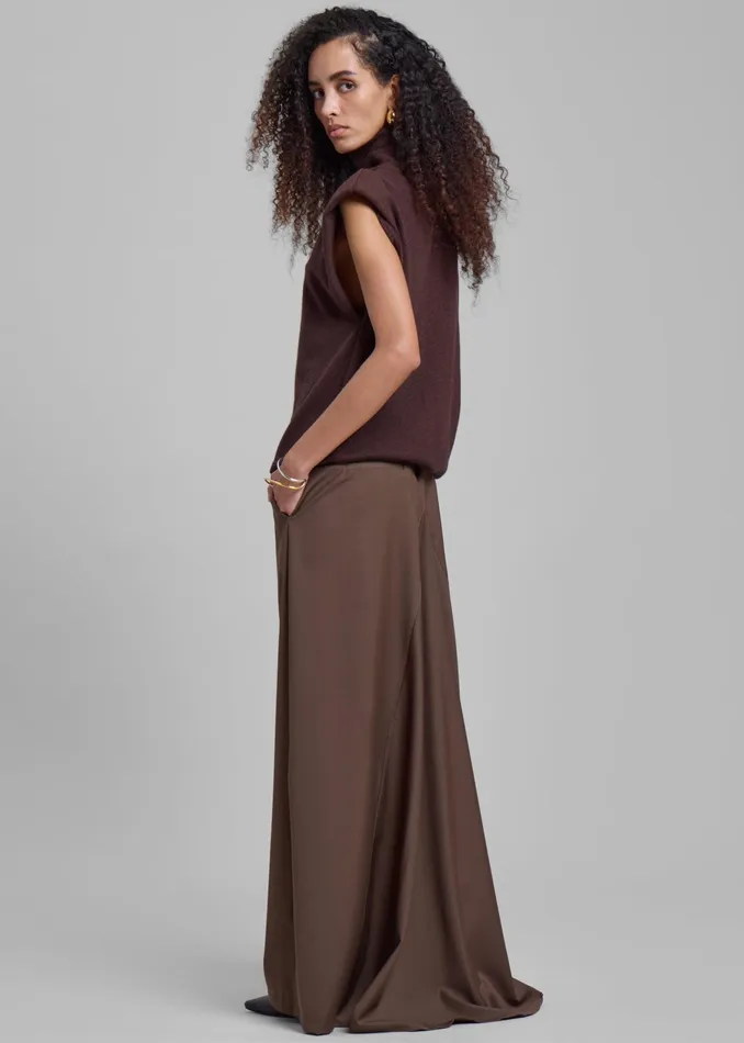 The Frankie Shop Bottoms Eloise Maxi Skirt 8211 Brown 8211 Women