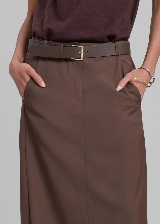 The Frankie Shop Bottoms Eloise Maxi Skirt 8211 Brown 8211 Women