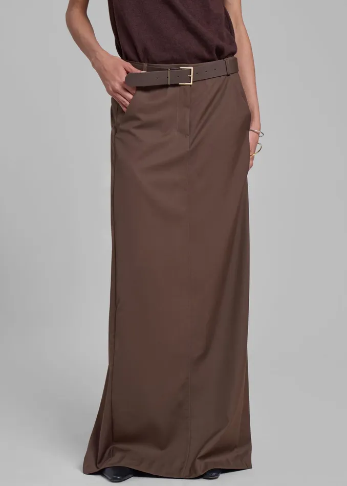 The Frankie Shop Bottoms Eloise Maxi Skirt 8211 Brown 8211 Women