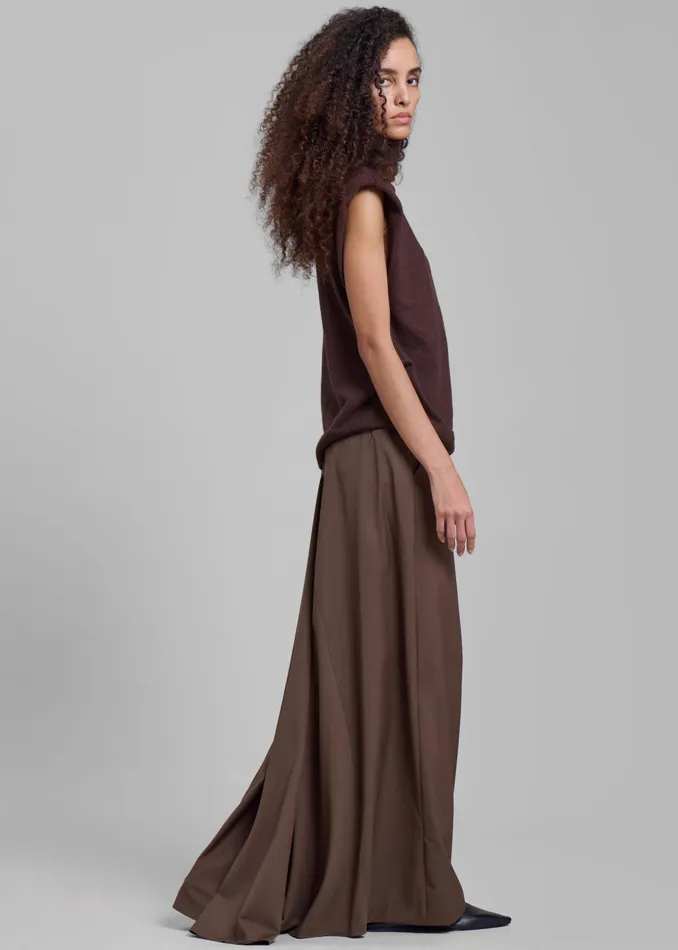 The Frankie Shop Bottoms Eloise Maxi Skirt 8211 Brown 8211 Women
