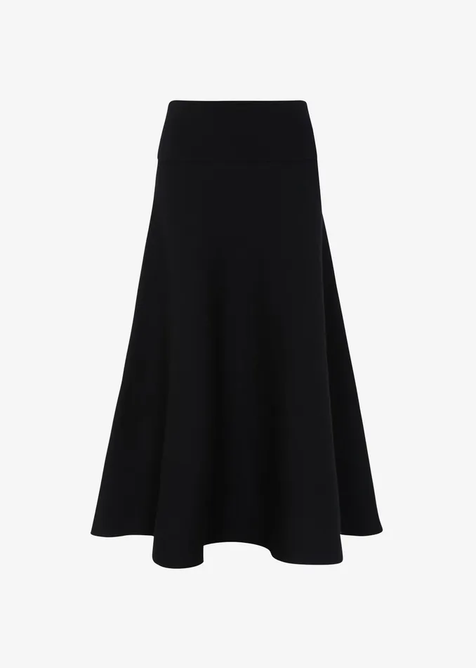 The Frankie Shop Bottoms Gabrielle Knit Midi Skirt 8211 Black 8211 Women