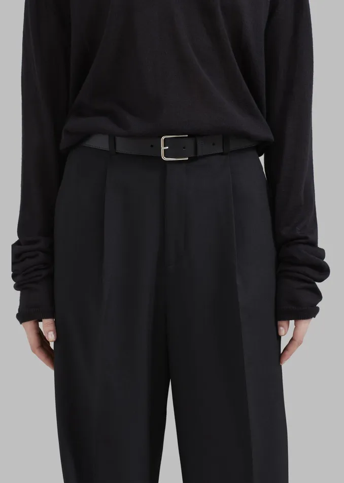 The Frankie Shop Bottoms Nessi Pintuck Trousers 8211 Black 8211 Women