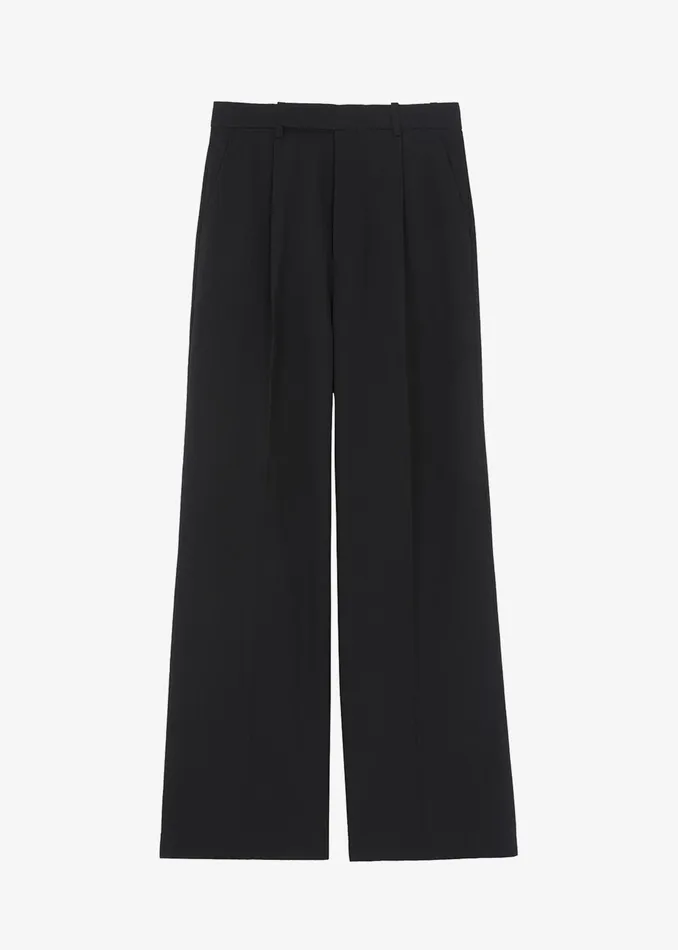 The Frankie Shop Bottoms Nessi Pintuck Trousers 8211 Black 8211 Women