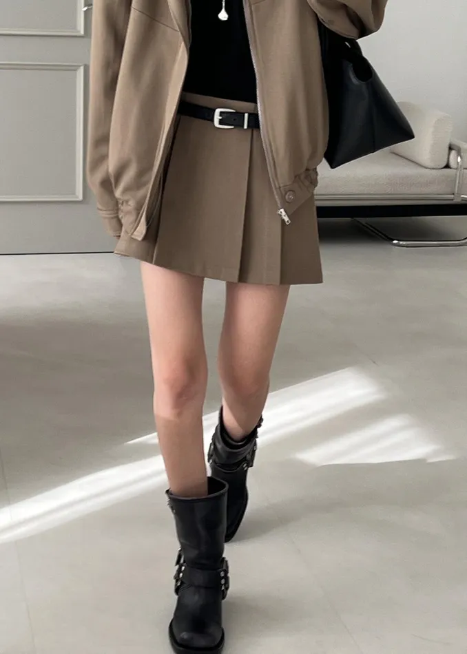 The Frankie Shop Bottoms Nysa Mini Skirt 8211 Latte 8211 Women