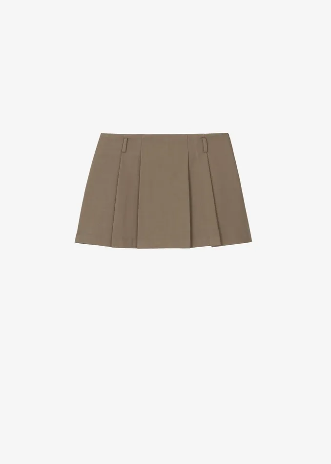 The Frankie Shop Bottoms Nysa Mini Skirt 8211 Latte 8211 Women