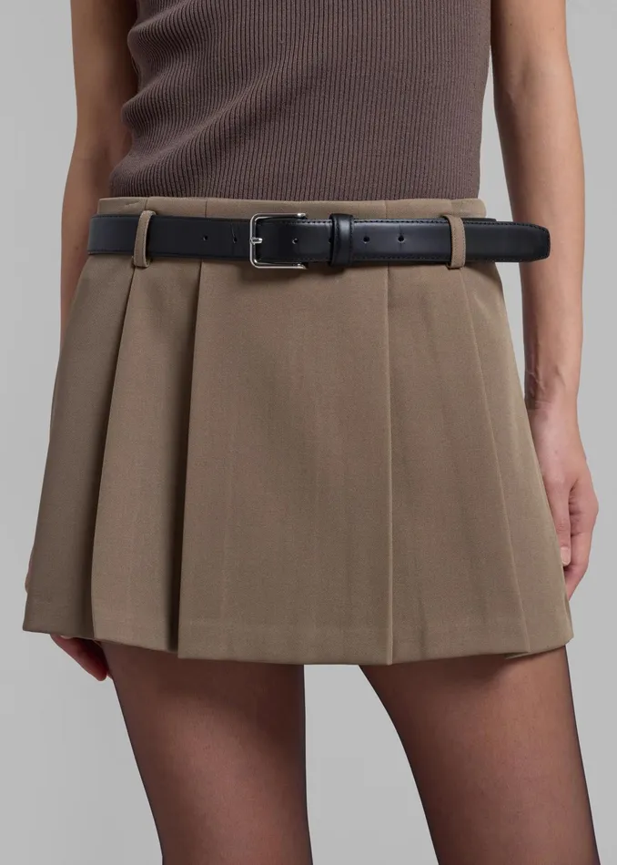 The Frankie Shop Bottoms Nysa Mini Skirt 8211 Latte 8211 Women