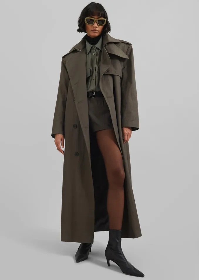 The Frankie Shop Bottoms Rolen Hot Pants 8211 Dark Olive 8211 Women