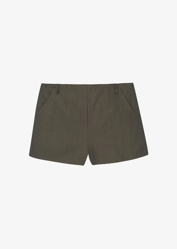 The Frankie Shop Bottoms Rolen Hot Pants 8211 Dark Olive 8211 Women