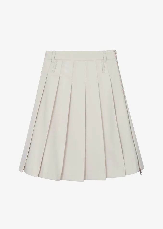 The Frankie Shop Bottoms Sarina Pleated Skirt 8211 Beige 8211 Women