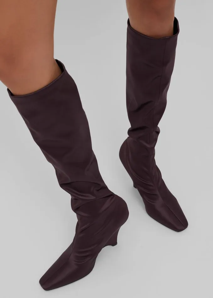 The Frankie Shop Christopher Esber Avery Knee High Boots 8211 Mahogany 8211 Women