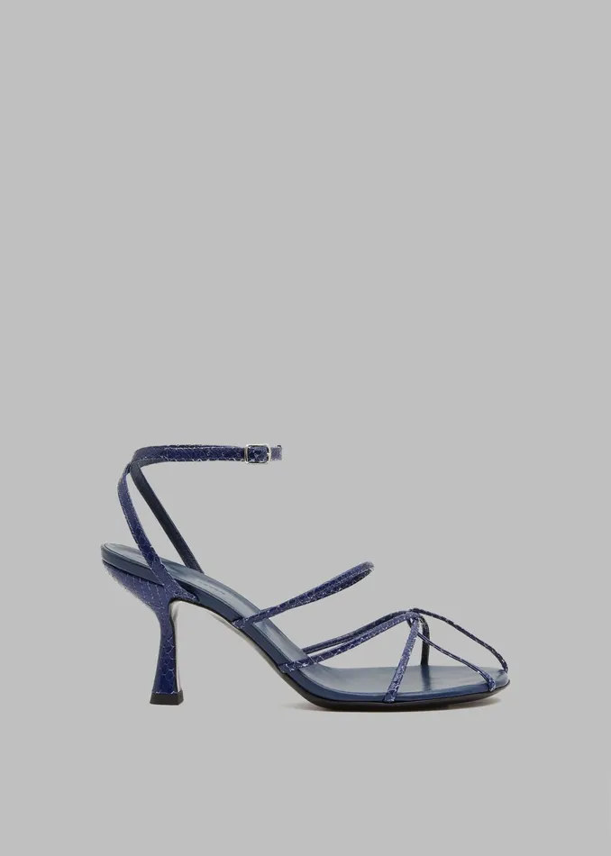 The Frankie Shop Christopher Esber Blaze Embossed Heels 8211 Sodalite 8211 Women