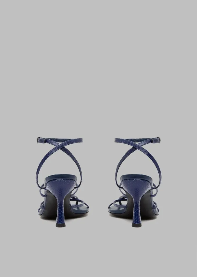The Frankie Shop Christopher Esber Blaze Embossed Heels 8211 Sodalite 8211 Women