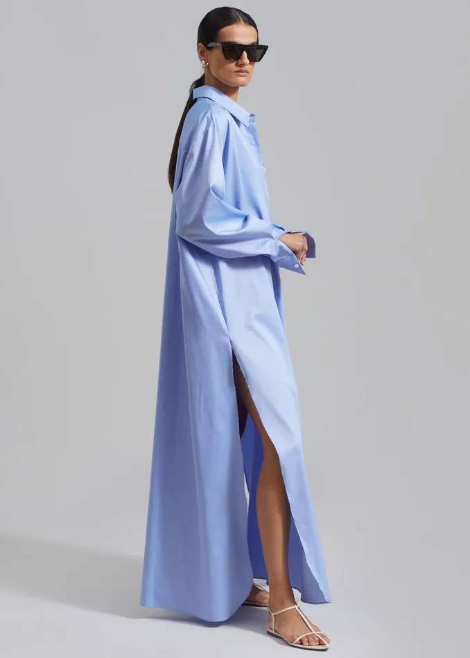 The Frankie Shop Dresses Avery Shirt Dress 8211 Blue 8211 Women