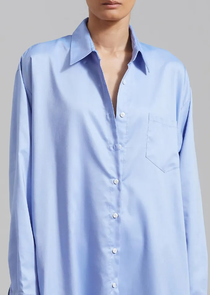 The Frankie Shop Dresses Avery Shirt Dress 8211 Blue 8211 Women