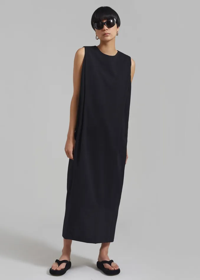 The Frankie Shop Dresses Eryn Sleeveless Pintuck Dress 8211 Black 8211 Women