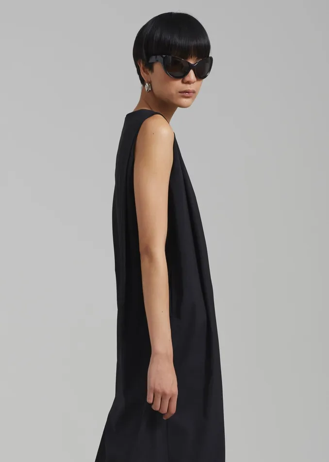 The Frankie Shop Dresses Eryn Sleeveless Pintuck Dress 8211 Black 8211 Women