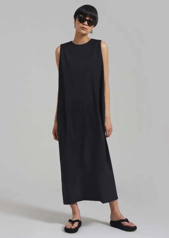 The Frankie Shop Dresses Eryn Sleeveless Pintuck Dress 8211 Black 8211 Women